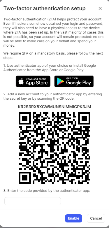 How to enable 2-factor authentication with Google Authenticator – How may  we help you?